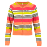 BLUTSGESCHWISTER BLUTSGESCHWISTER KNOB HOP SPECIAL TUTTI FRUTTI CREAM STRIPE KNIT GOTS