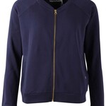 DANEFAE DANEFAE DANEVEN MOLETON ZIP UP DARK NAVY