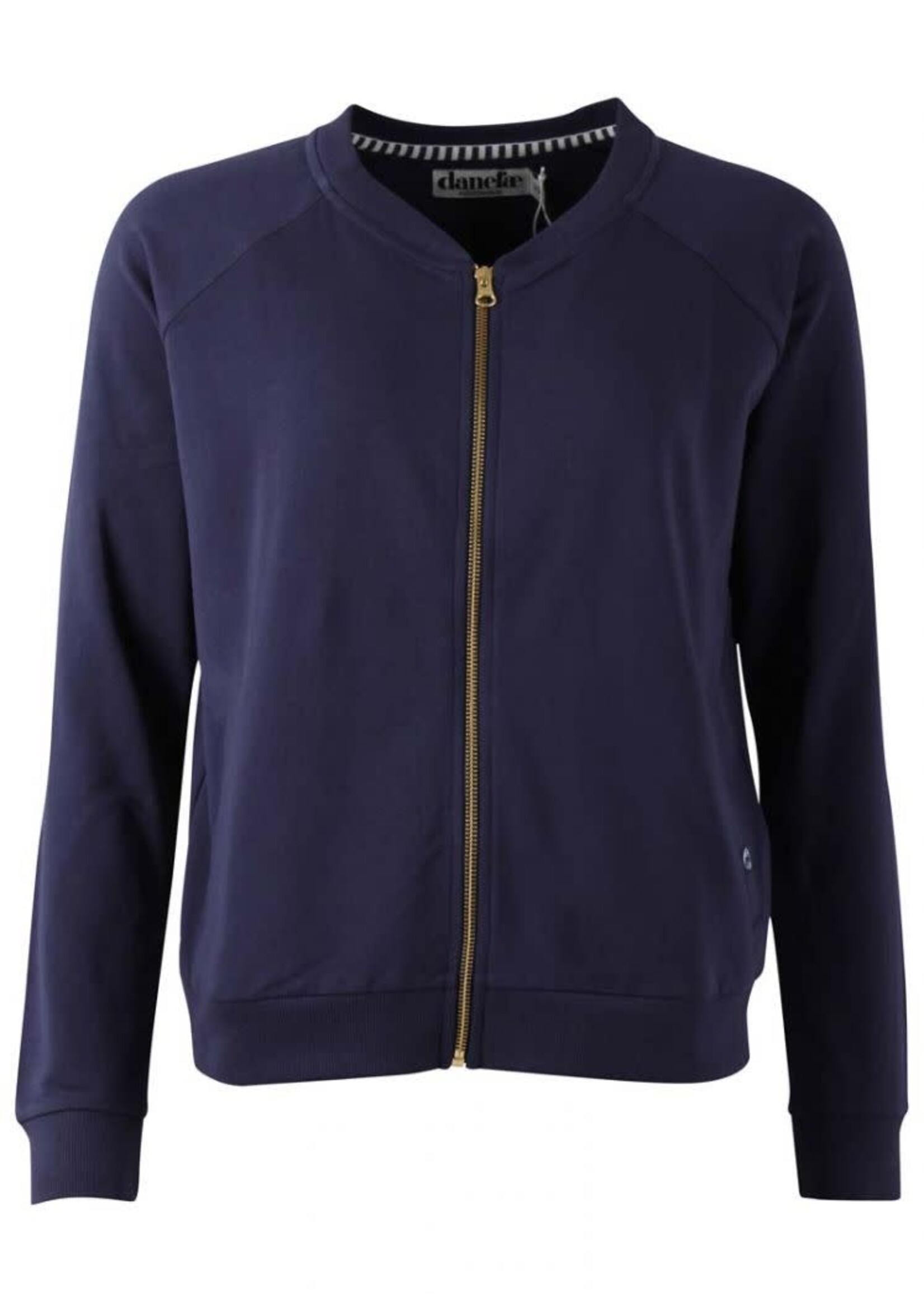 DANEFAE DANEFAE DANEVEN MOLETON ZIP UP DARK NAVY