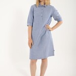 DANEFAE DANEFAE DANECARNATION CHAMBREY DRESS LIGHT INDIGO