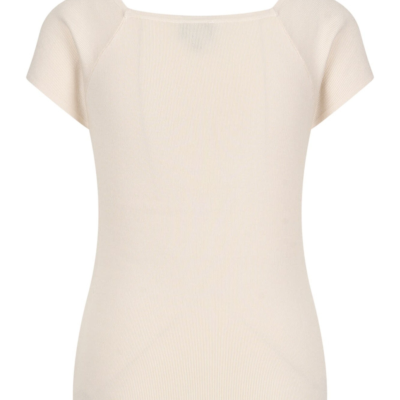 ZILCH ZILCH  SHORT SLEEVE BAMBOO TOP OFF WHITE