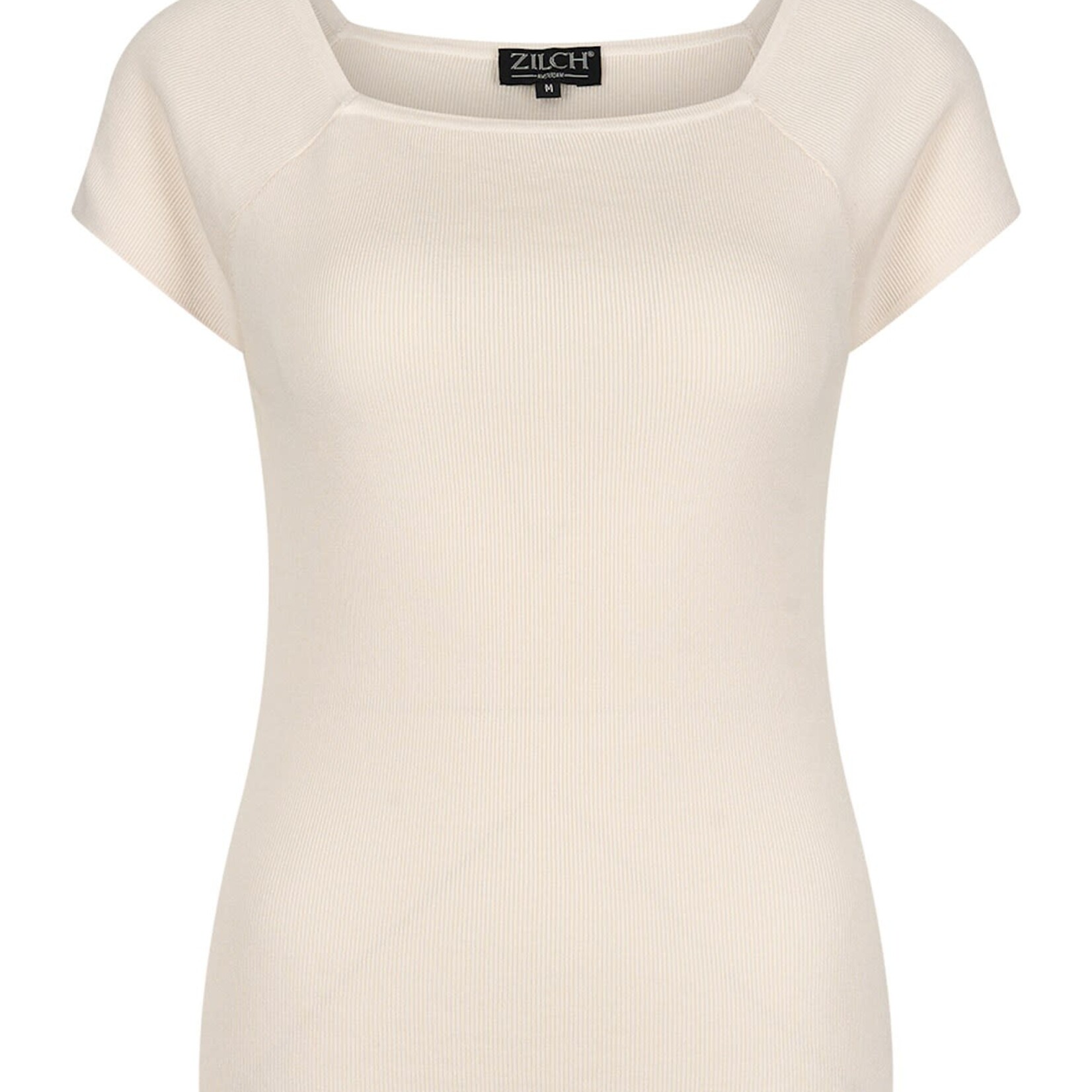 ZILCH ZILCH  SHORT SLEEVE BAMBOO TOP OFF WHITE
