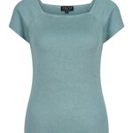 ZILCH ZILCH  SHORT SLEEVE BAMBOO TOP PORCELEIN