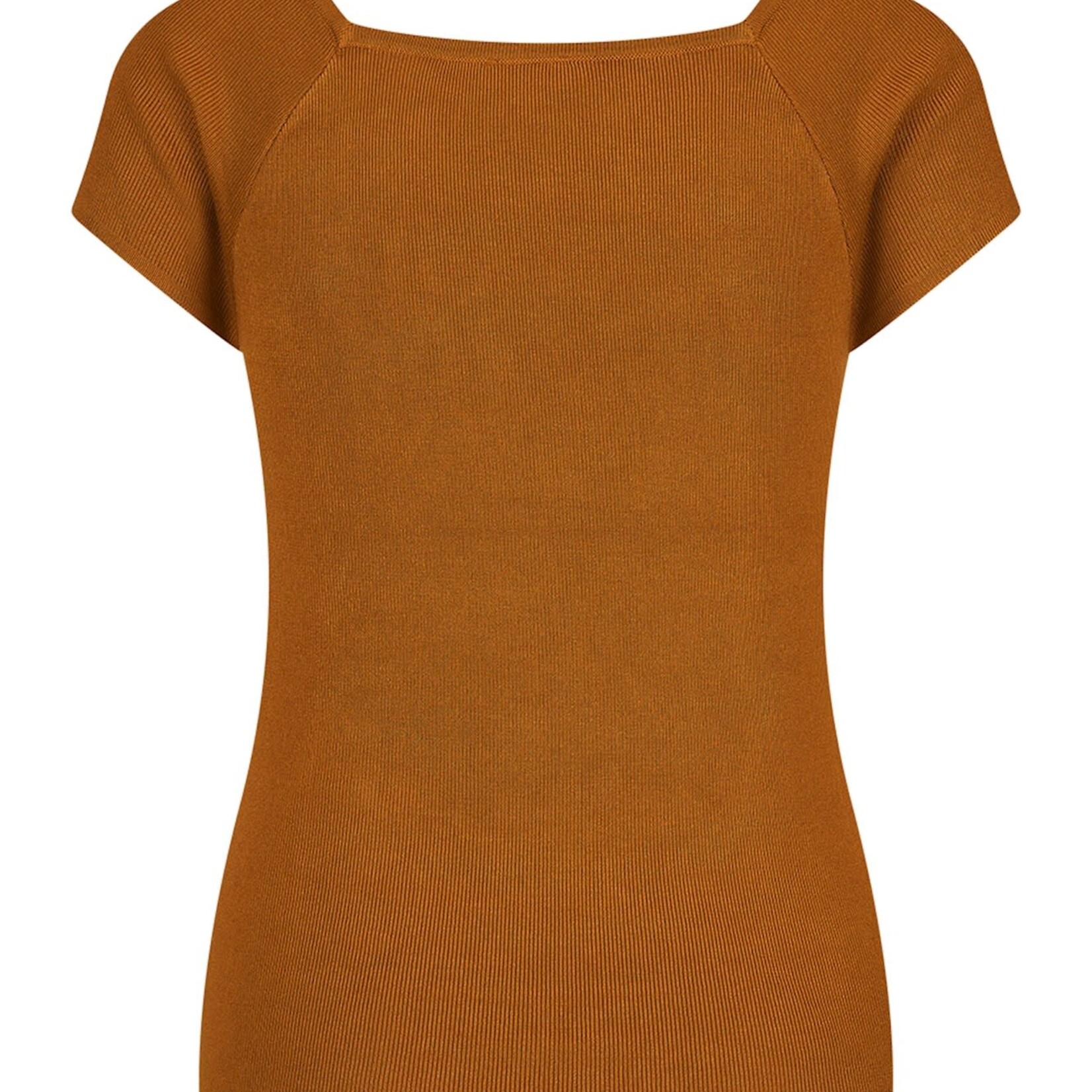 ZILCH ZILCH  SHORT SLEEVE BAMBOO TOP RUST