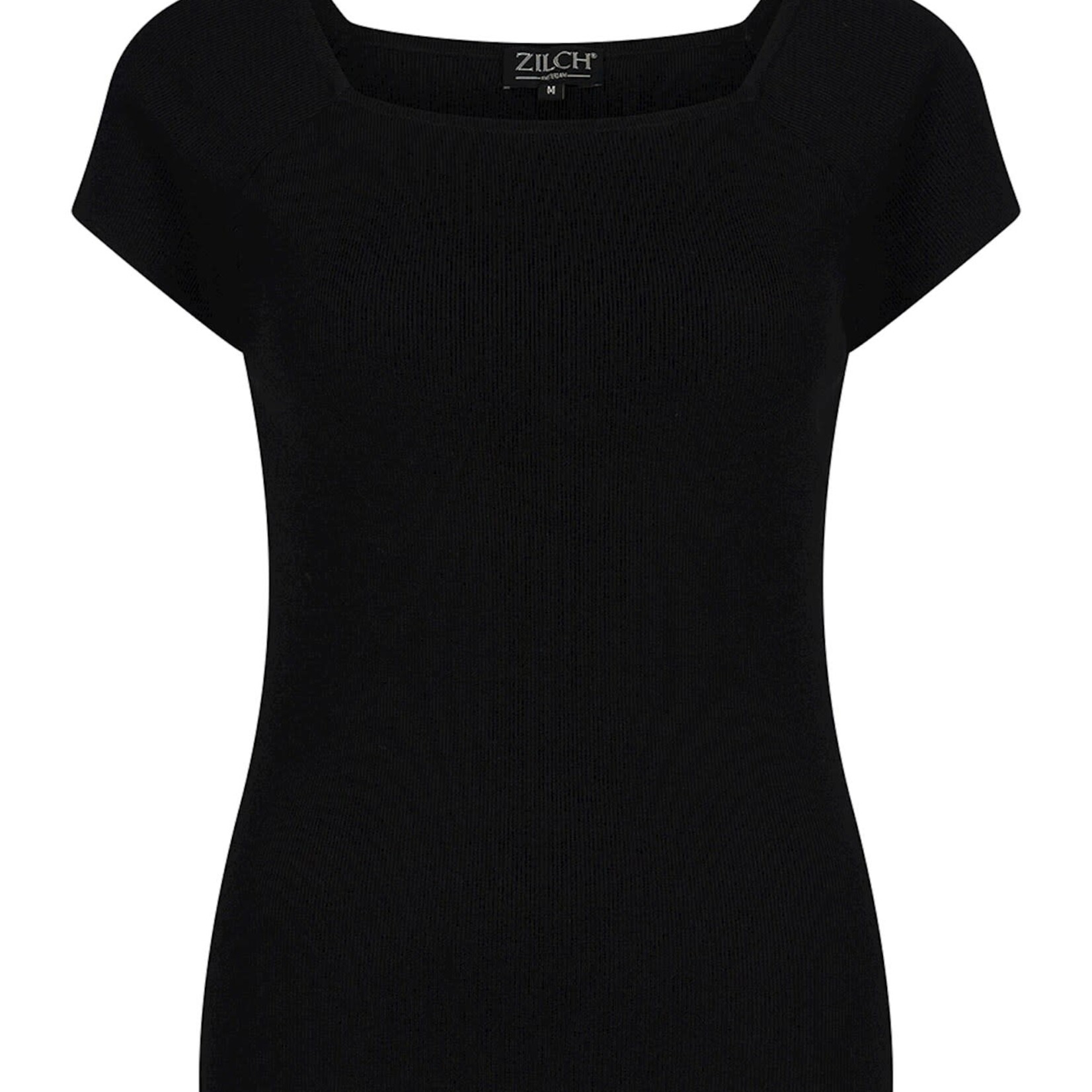 ZILCH ZILCH  SHORT SLEEVE BAMBOO TOP BLACK