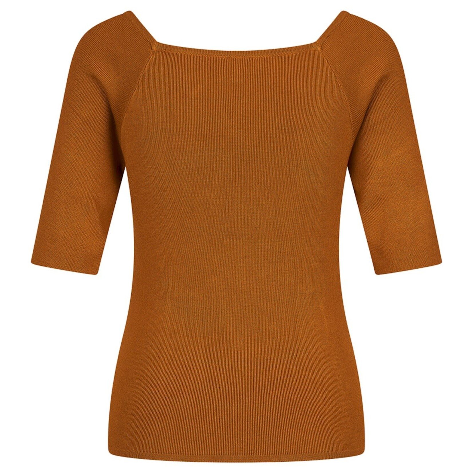 ZILCH ZILCH  BAMBOO TOP SQUARE NECK RUST