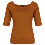 ZILCH ZILCH  BAMBOO TOP SQUARE NECK RUST