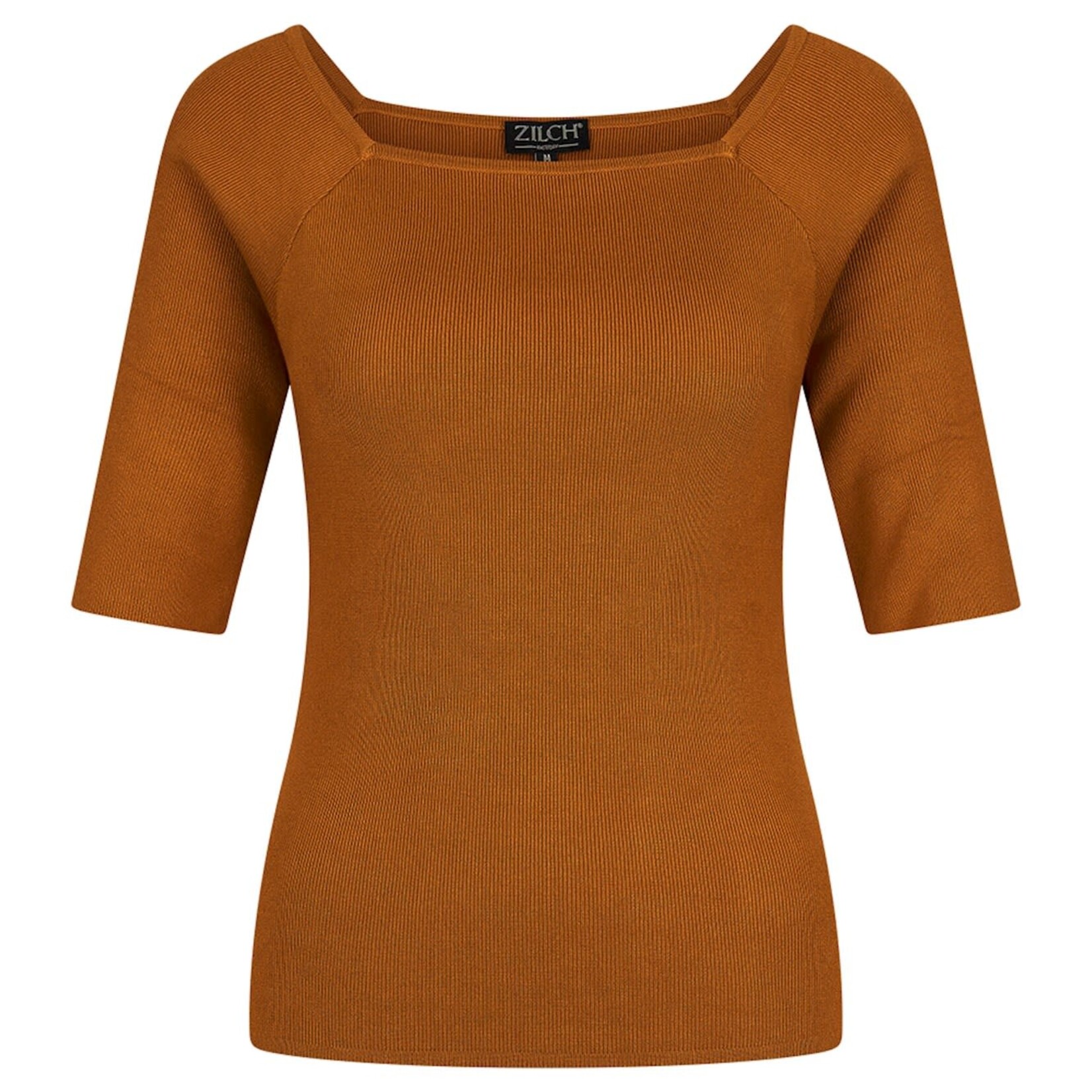 ZILCH ZILCH  BAMBOO TOP SQUARE NECK RUST