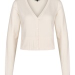 ZILCH ZILCH  BAMBOO SS CARDIGAN OFF WHITE