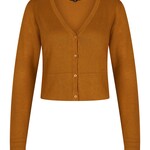 ZILCH ZILCH  BAMBOO SS CARDIGAN RUST