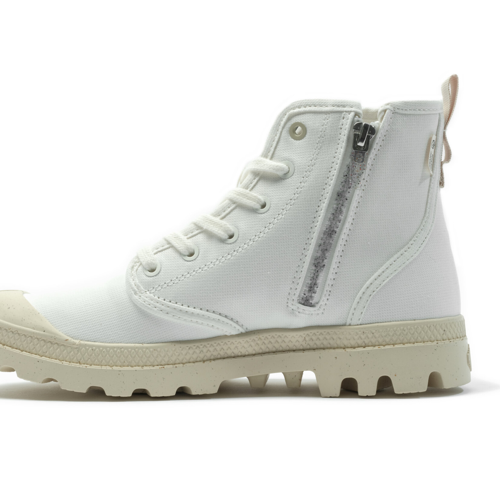 PALLADIUM PALLADIUM PAMPA HI ZIP ORGANIC STAR WHITE