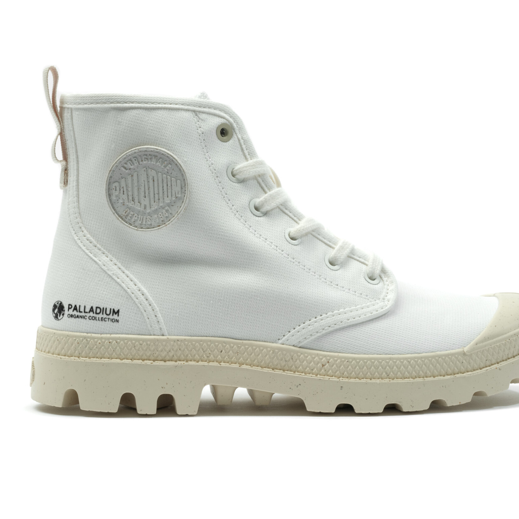 PALLADIUM PALLADIUM PAMPA HI ZIP ORGANIC STAR WHITE