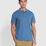 FARAH FARAH ALVIN TIPPED POLO SHEAF BLUE