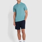 FARAH FARAH BLANES SS ORGANIC COTTON POLO BROOK BLUE