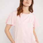 BLUTSGESCHWISTER BLUTSGESCHWISTER TOP BELLA FARFALLA CREW BAY PINK