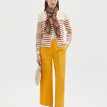 NICE THINGS NICE THINGS BASIC LINEN STRAIGHT PANTS DARK YELLOW