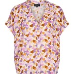 ZILCH ZILCH WIDE BLOUSE KALEIDOSCOPE LAVENDER