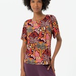 SURKANA SURKANA  WIDE T SHIRT WITH FLARED SHORT SLEEVES MULTI