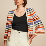 KING LOUIE KING LOUIE EMILY CARDIGAN SYD STRIPE CREAM GOTS