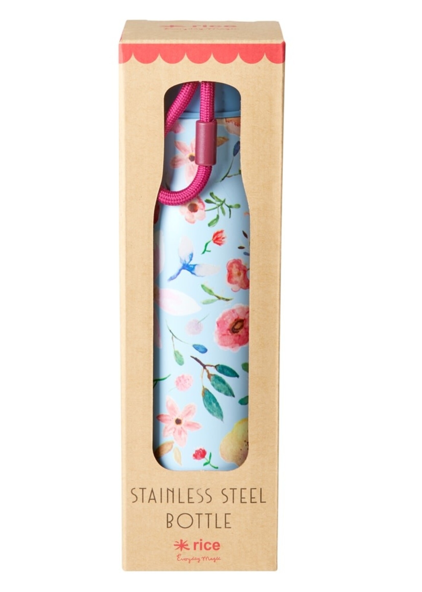 RICE RICE STAINLESS STEEL BOTLLE SELMA FLOWER