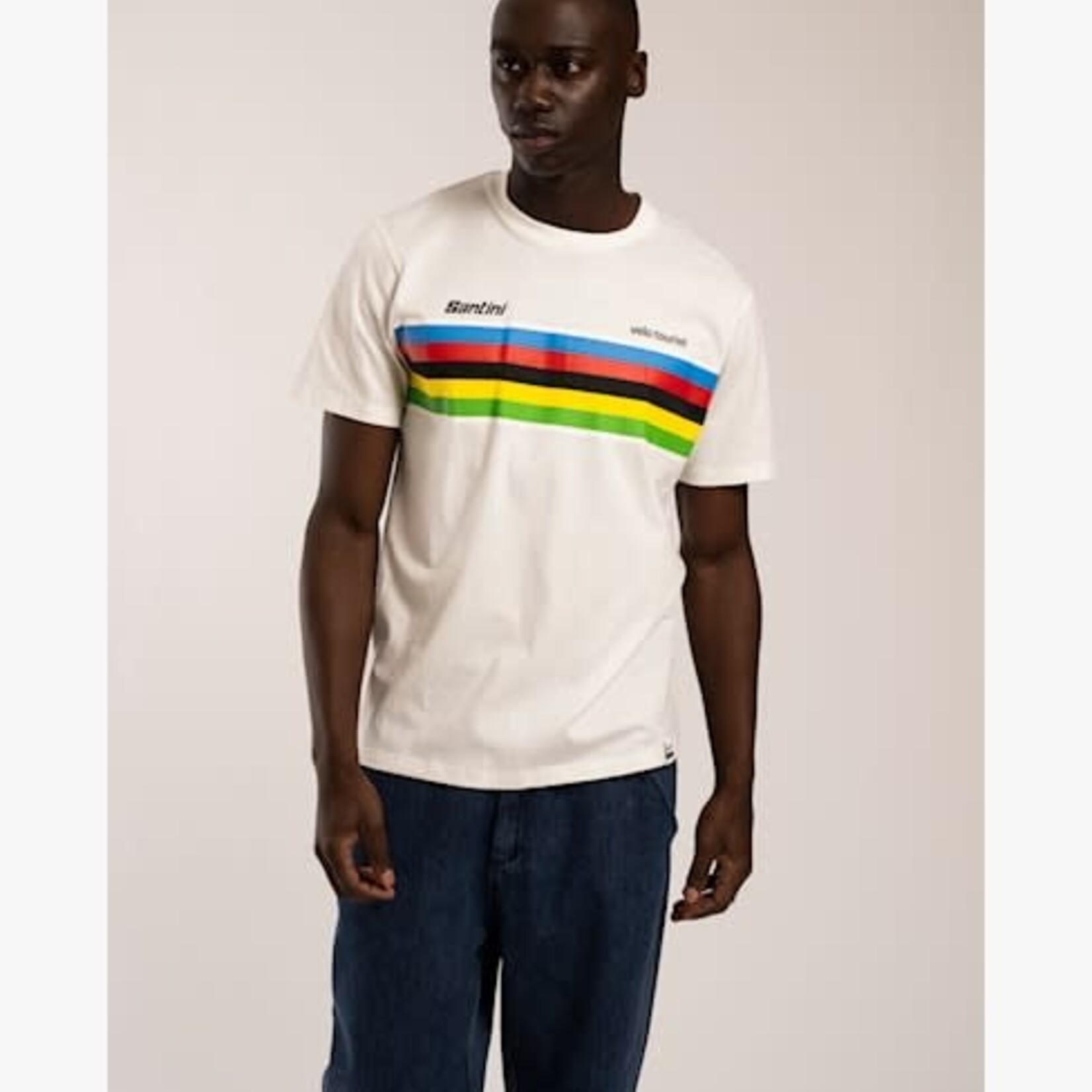 ANTWRP ANTWRP UCI STRIPES T-SHIRT - REGULAR FIT OFF WHITE