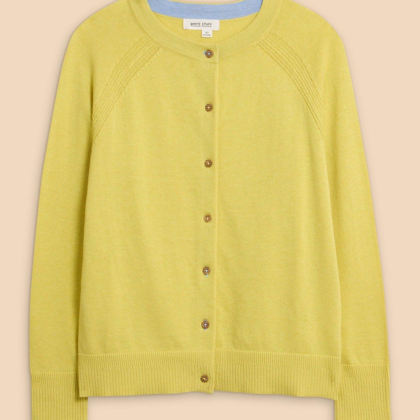 WHITE STUFF WHITE STUFF LULU CARDIGAN BRIGHT YELLOW