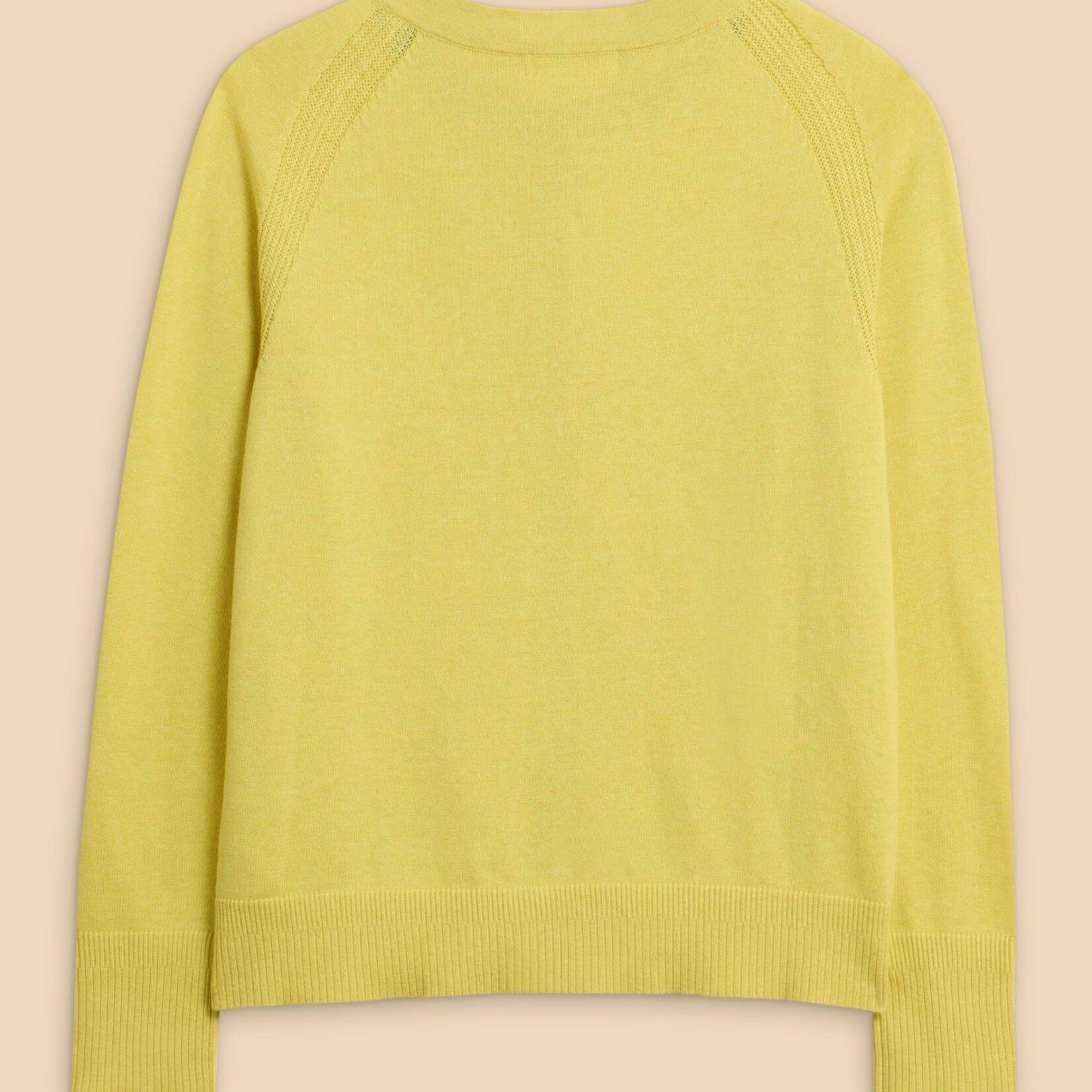 WHITE STUFF WHITE STUFF LULU CARDIGAN BRIGHT YELLOW