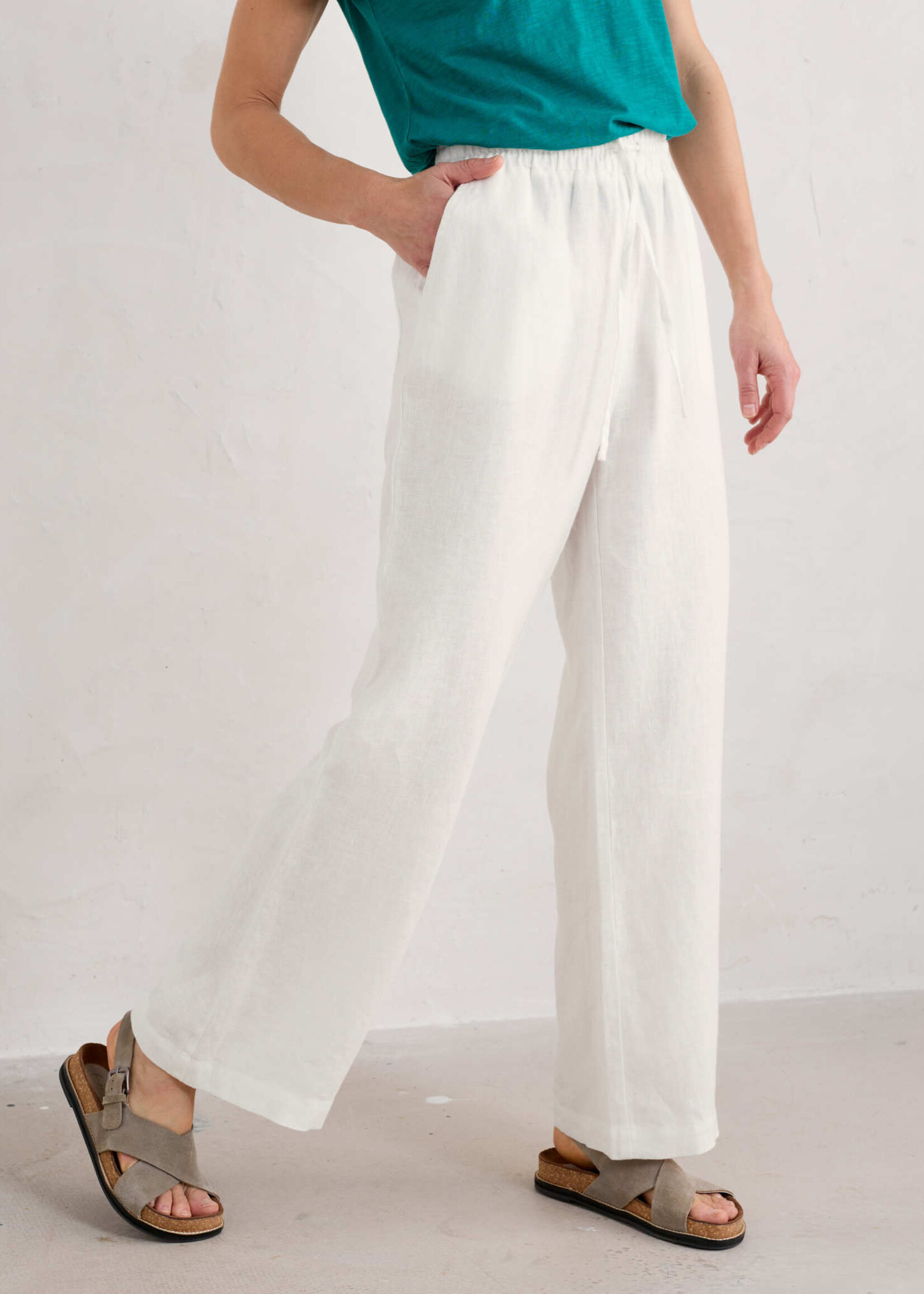 SEASALT CORNWALL SEASALT TIDE FLOW TROUSER CHALK