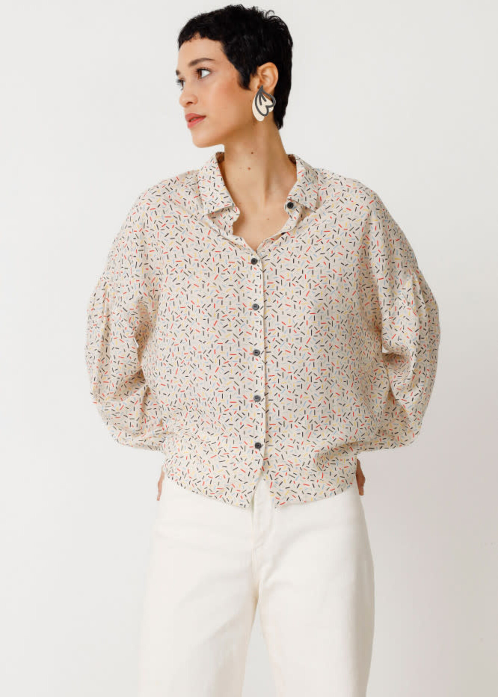 SKFK SKFK  KAIENE BLOUSE GEO