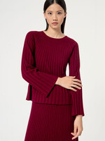 SURKANA SURKANA  SWEATER RAGLAN SLEEVE EVASE BORDEAUX