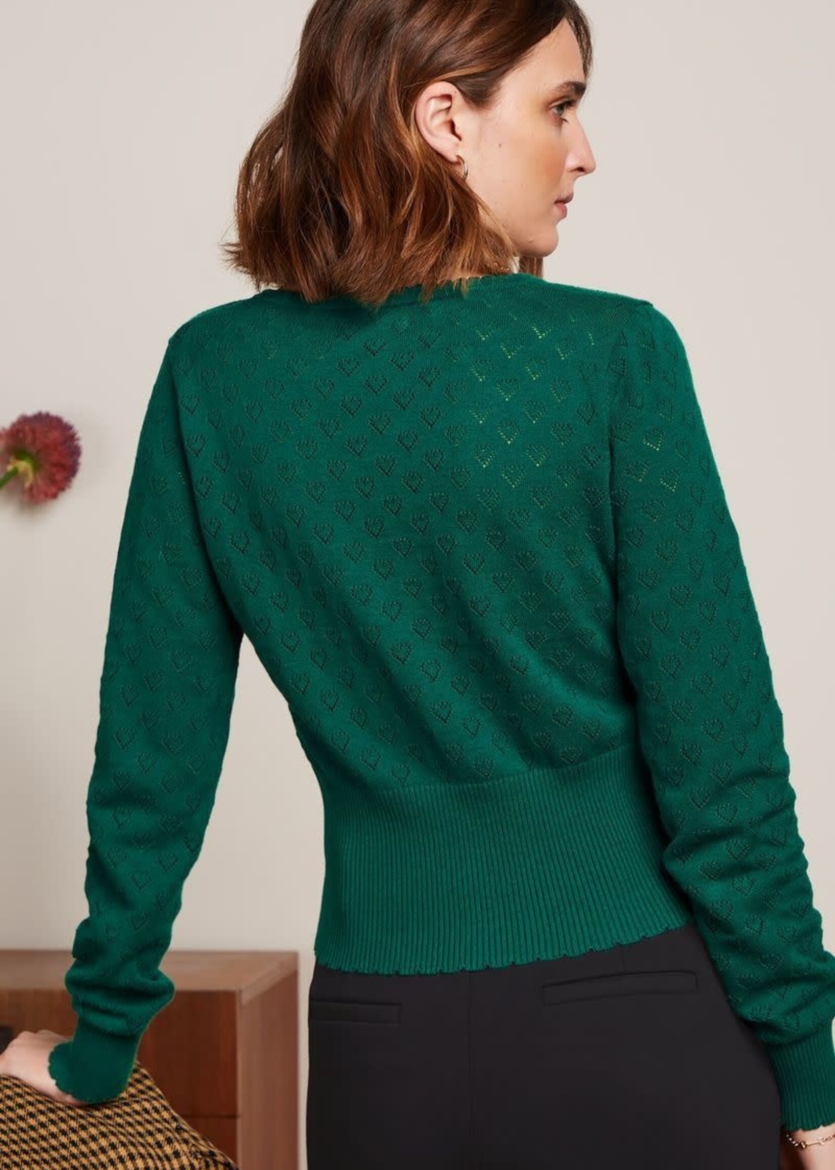 Azzura Knit Top Eighties Urban Green - OAK