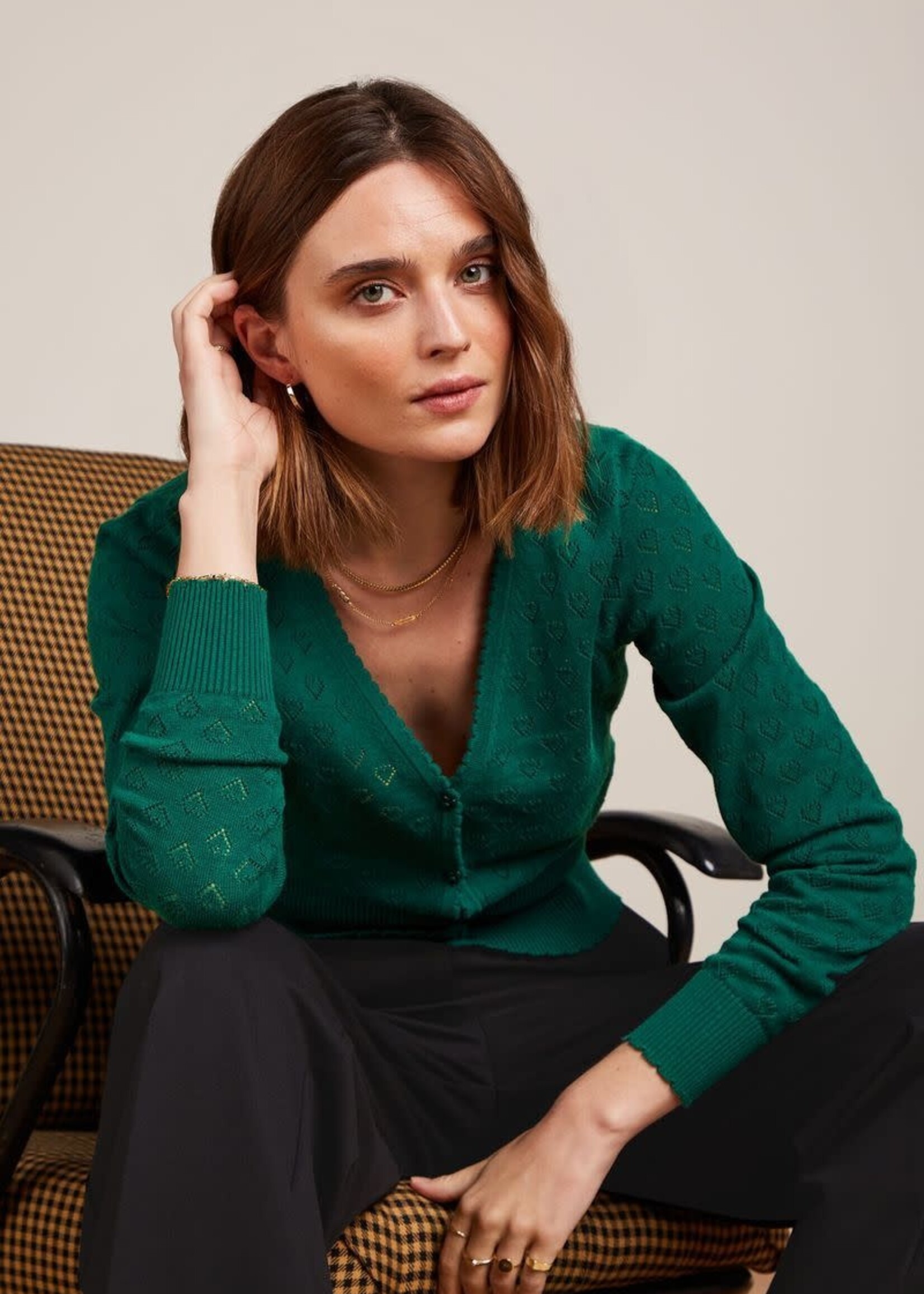 スパンコール付きニットセーター - ミンク | ZARA Japan / 日本