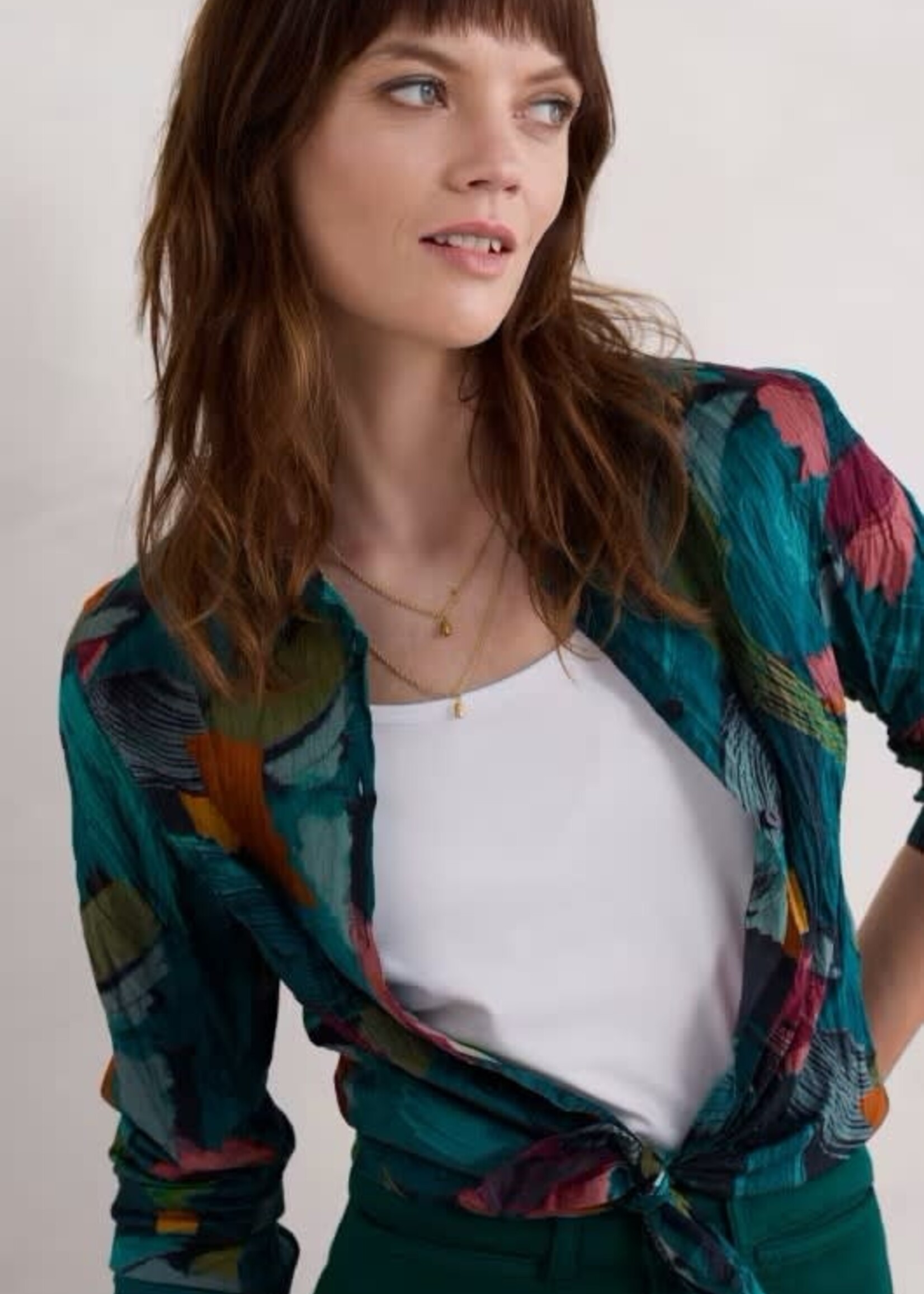 SEASALT CORNWALL SEASALT LARISSA SHIRT LELANT ABSTRACT MIX