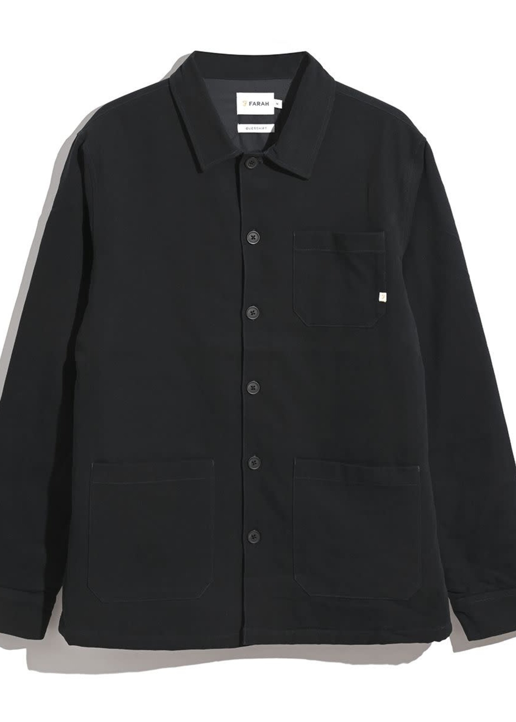 FARAH FARAH FERNCROFT WADDED OVERSHIRT TRUE NAVY