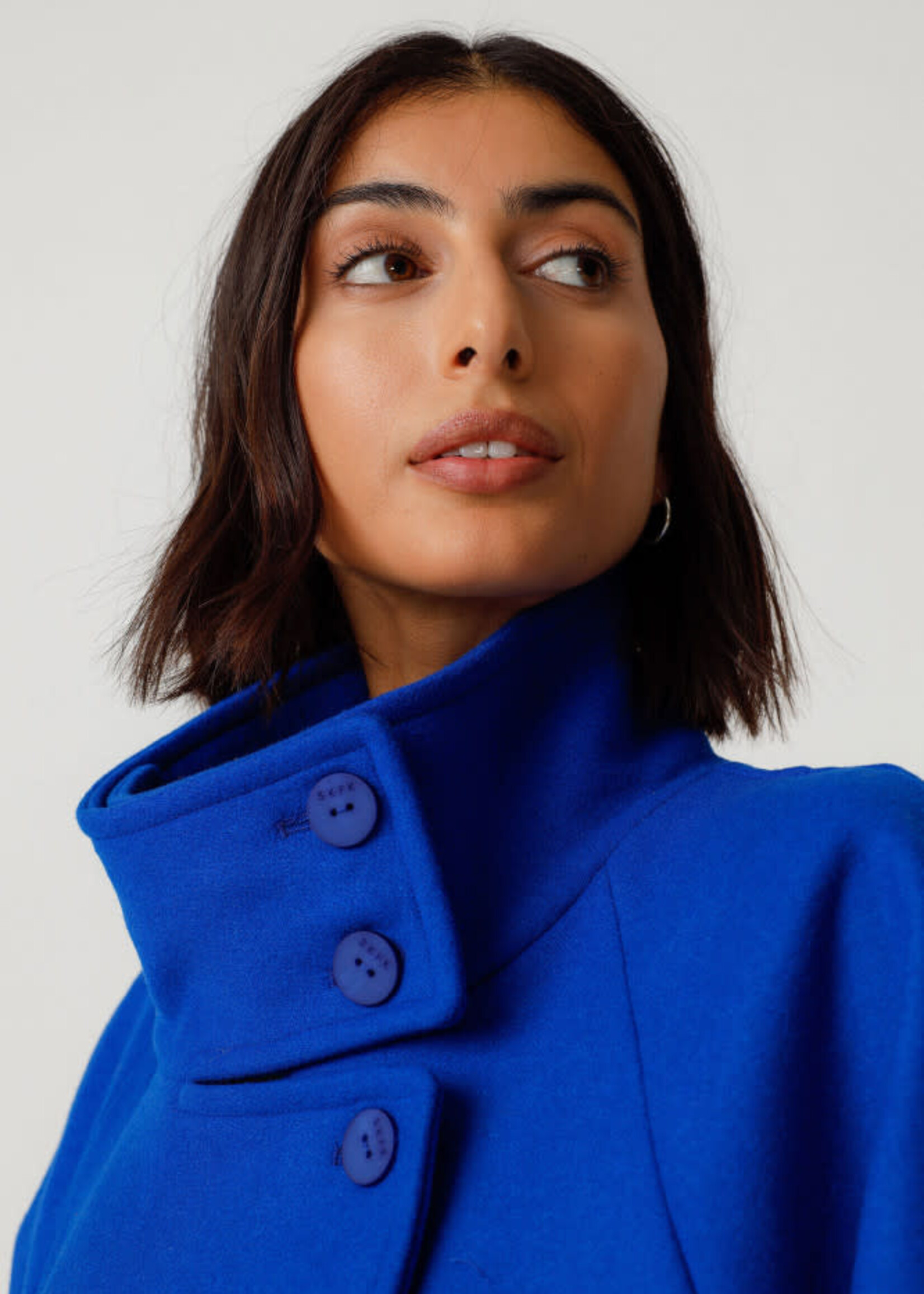 SKFK SKFK URIA COAT INDIGO BLUE