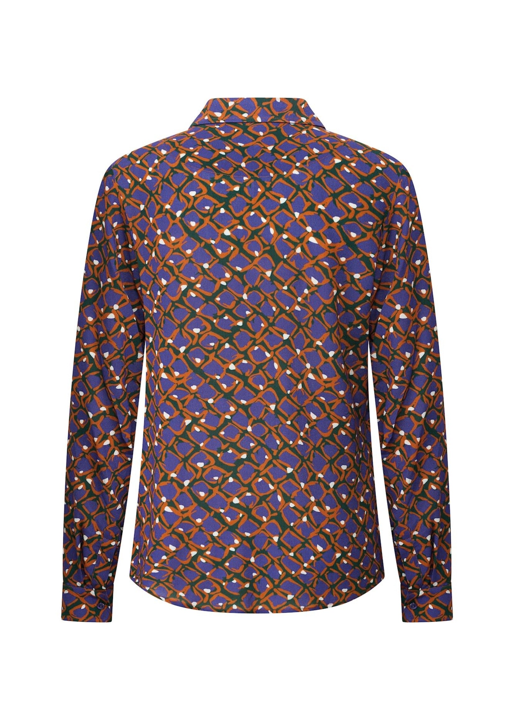 ZILCH ZILCH BASIC BLOUSE SKETCH BLUE