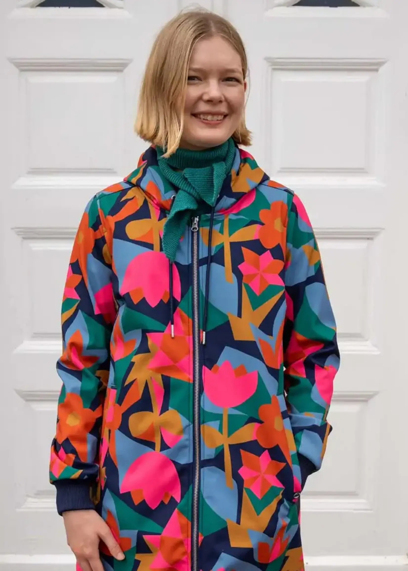 DANEFAE DANEFAE DANEKARLA SOFTSHELL JACKET DARK NAVY GEOFLEUR