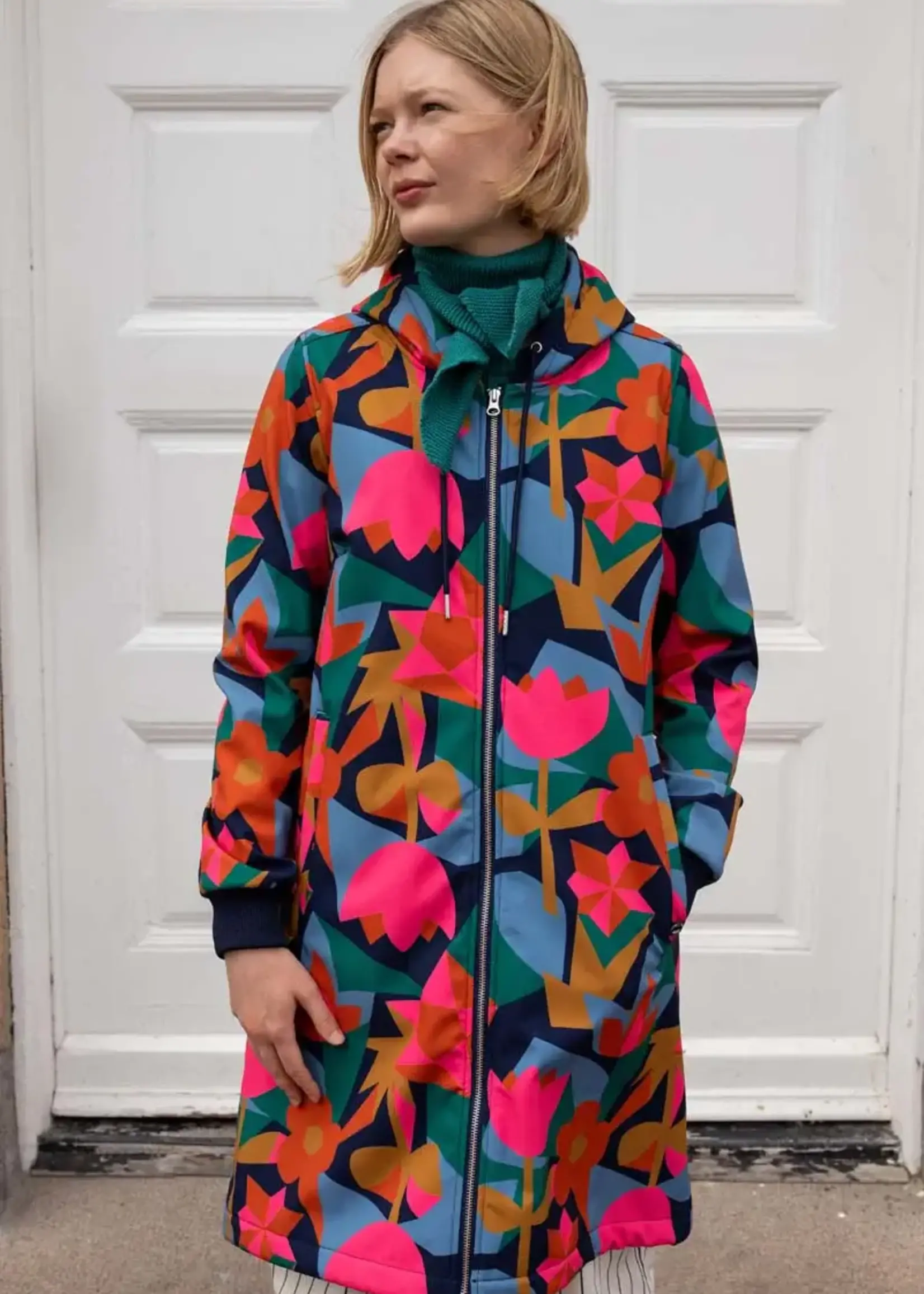 DANEFAE DANEFAE DANEKARLA SOFTSHELL JACKET DARK NAVY GEOFLEUR