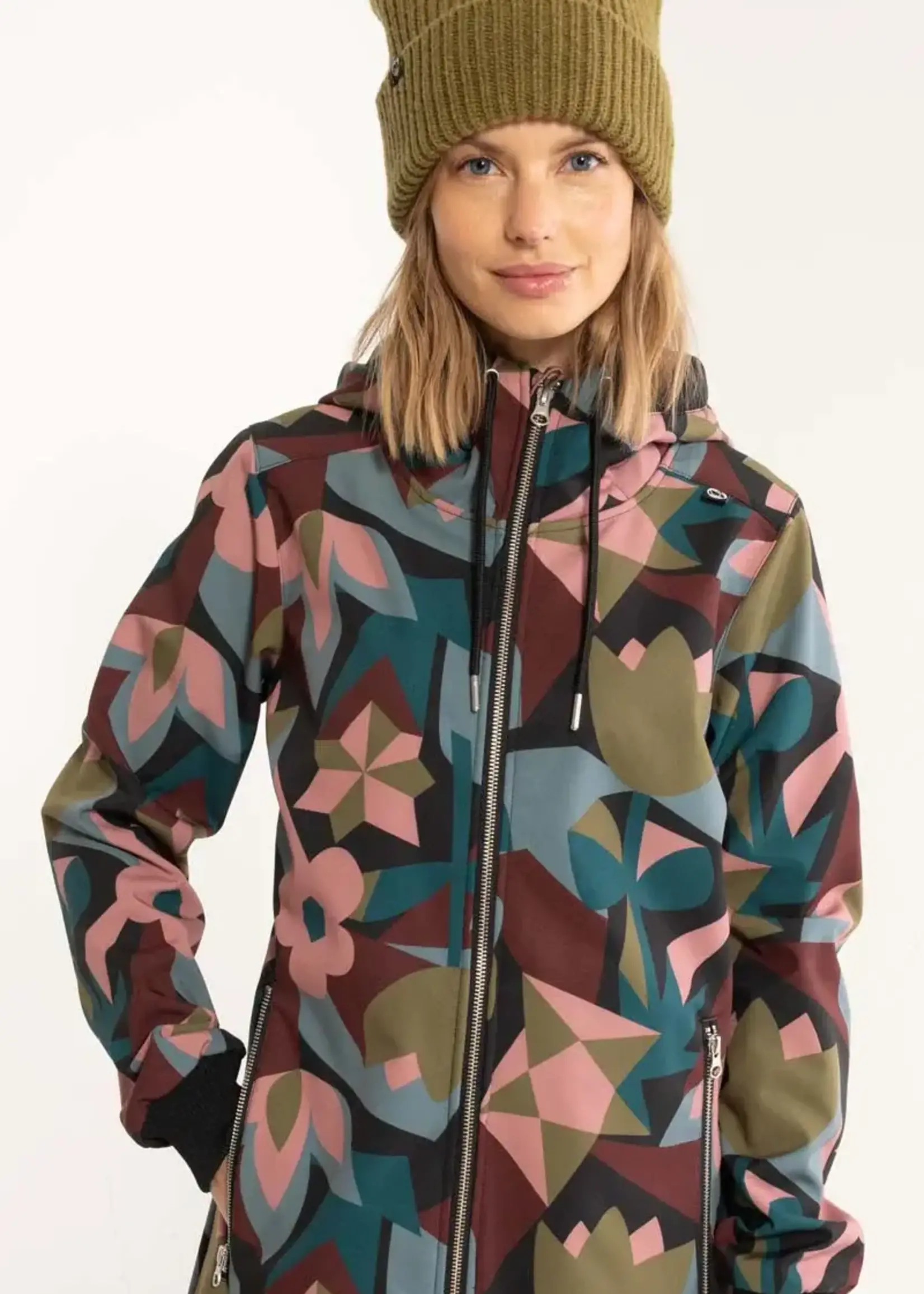 DANEFAE DANEFAE JANE SOFTSHELL BLACK GEOFLEUR
