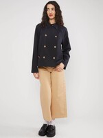 BLUTSGESCHWISTER BLUTSGESCHWISTER SOFTSHELL TINY TRENCH JACKET BLUE