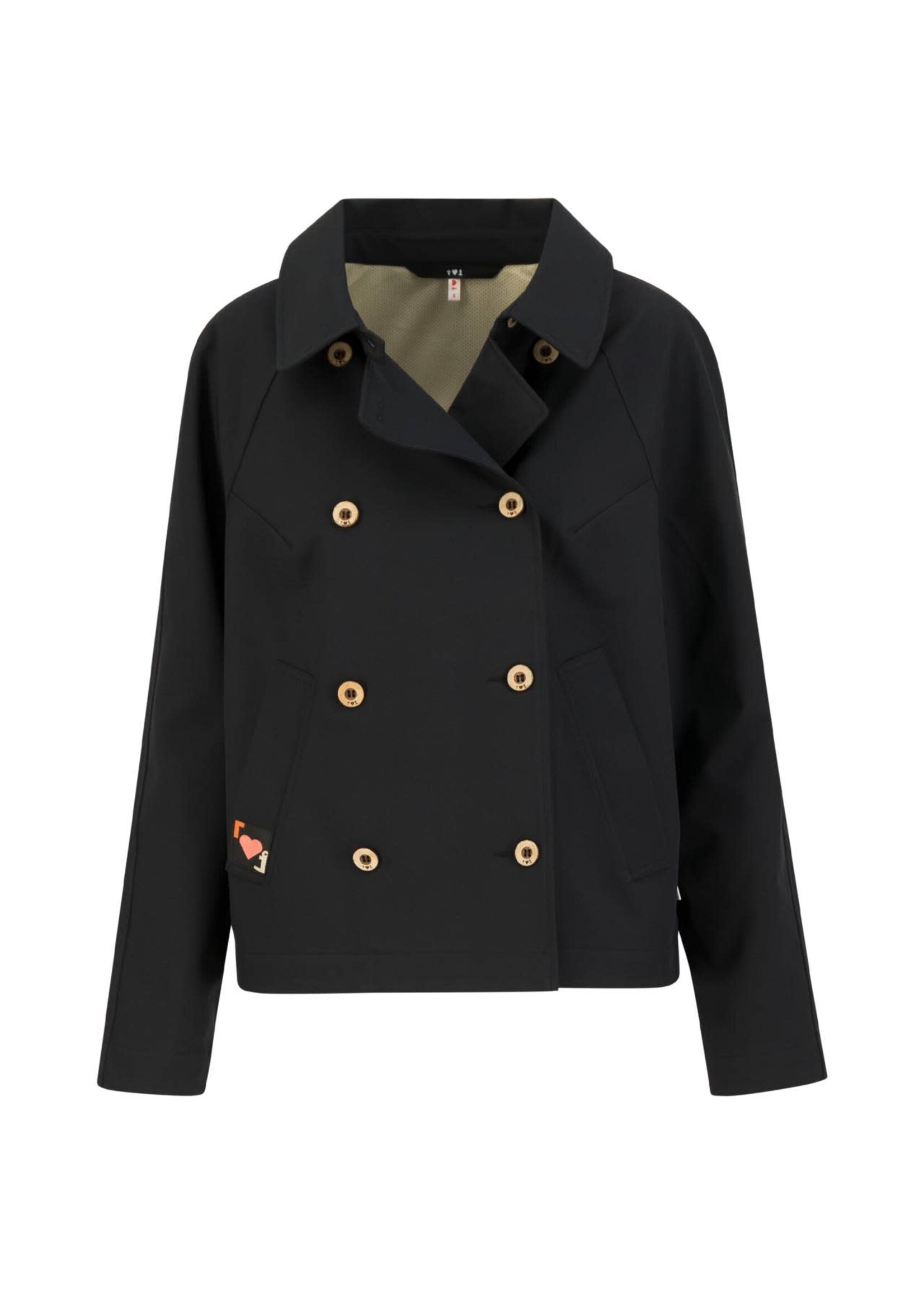 BLUTSGESCHWISTER BLUTSGESCHWISTER SOFTSHELL TINY TRENCH JACKET BLUE