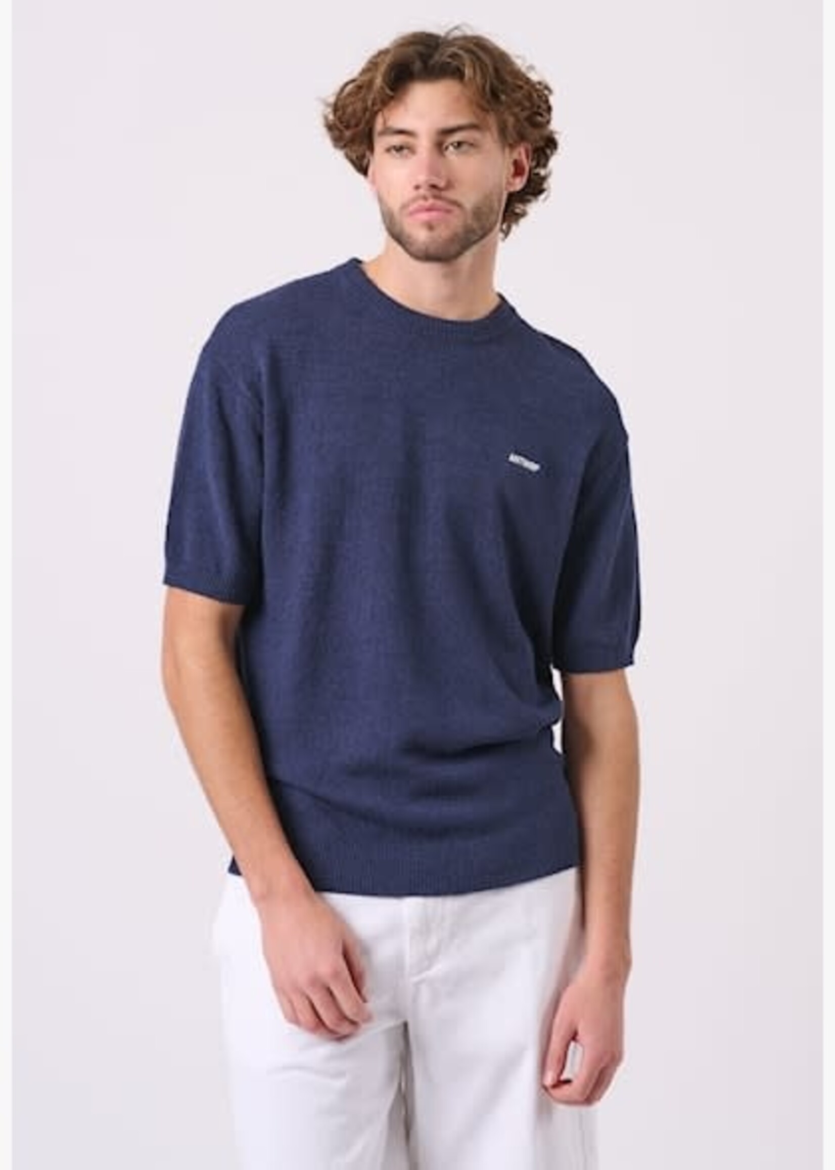 ANTWRP ANTWRP SS KNITTED TEE NAVY