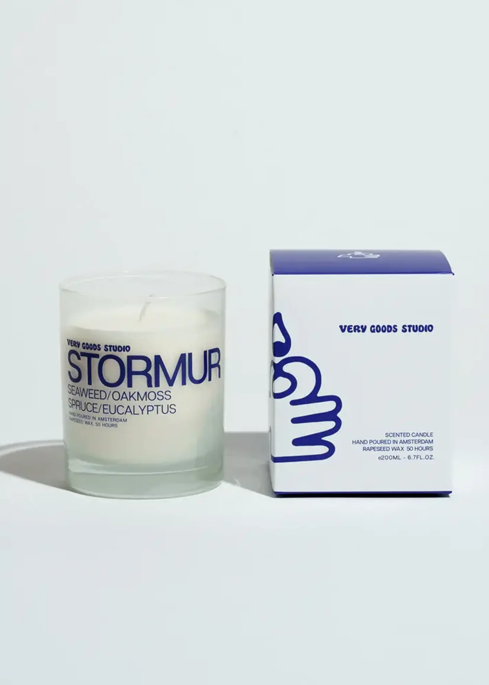 VERY GOOD STUDIO VERY GOOD STUDIO CLEAR GLASS CANDLE STORMUR 200 GR