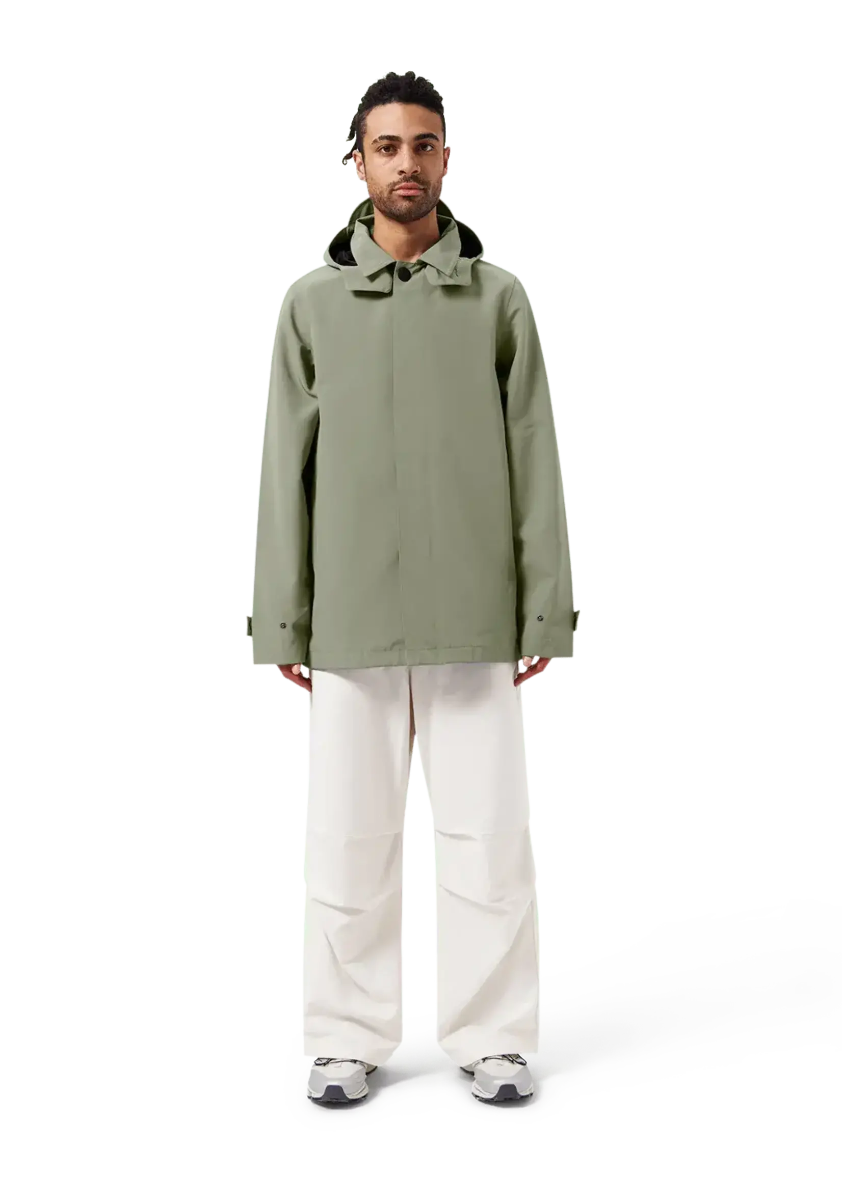 MAIUM MAIUM RAINWEAR MAC SHORT ARTICHOKE
