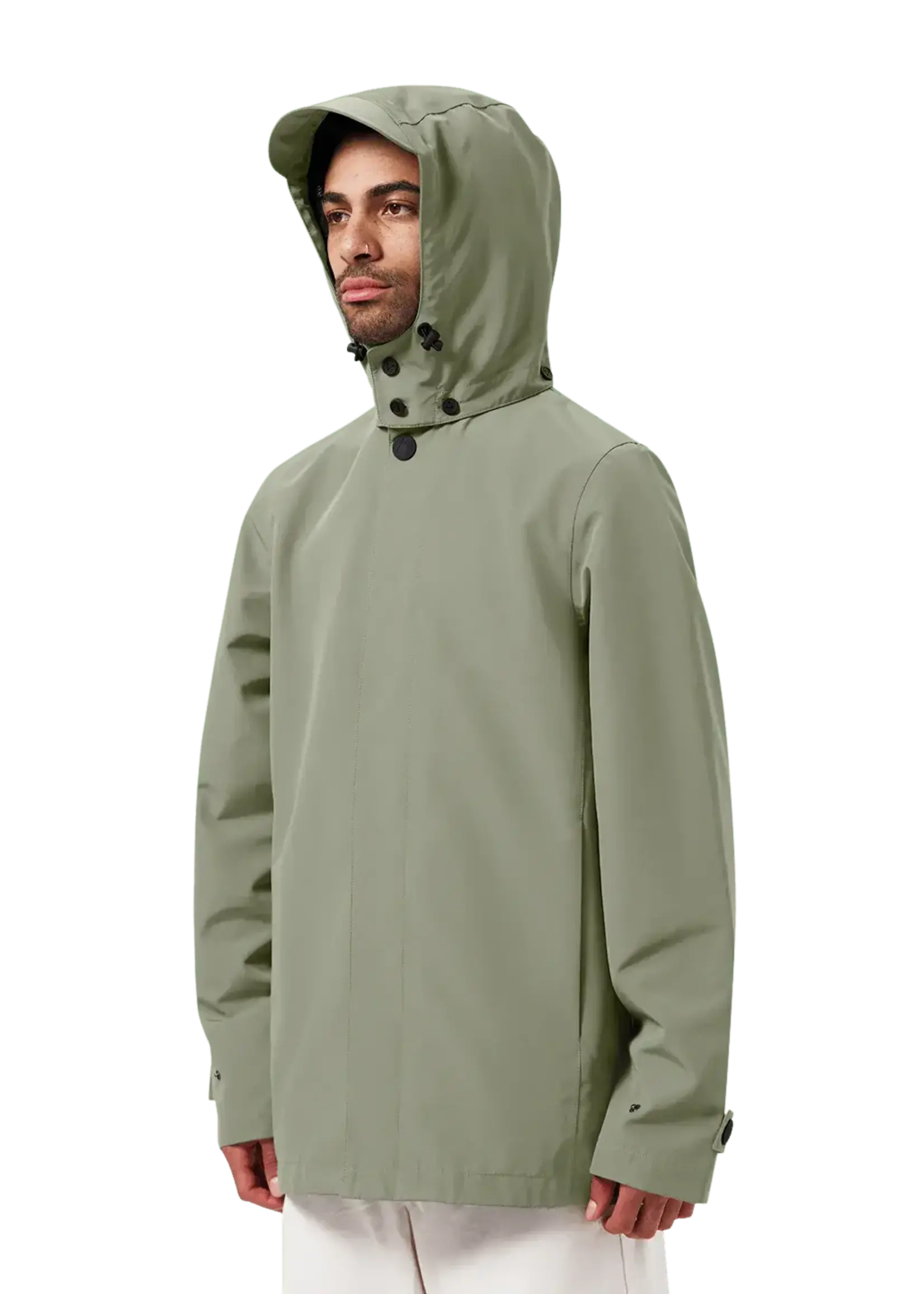 MAIUM MAIUM RAINWEAR MAC SHORT ARTICHOKE