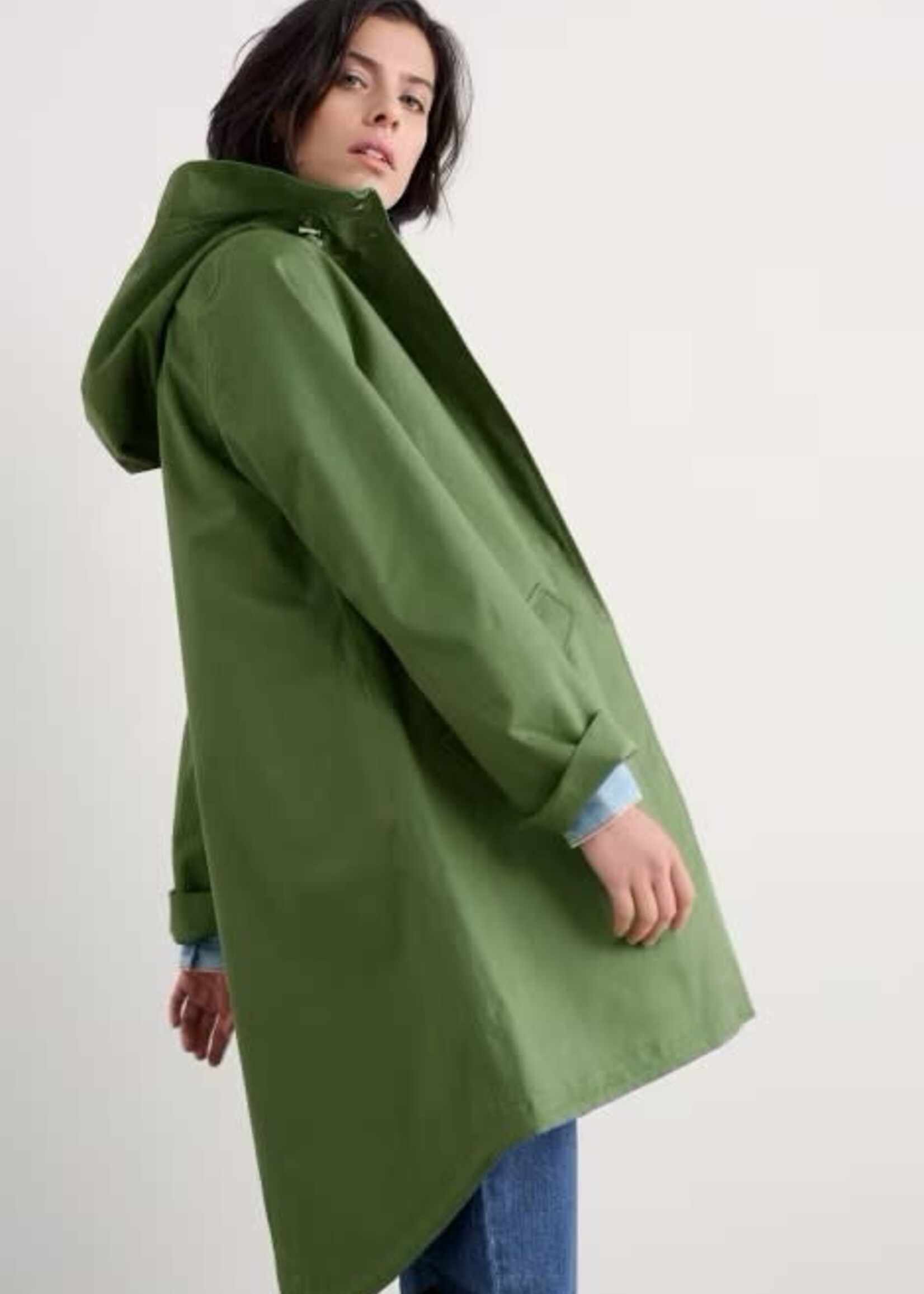 SEASALT CORNWALL SEASALT SEAFARING COAT HEATH FOREST GREEN