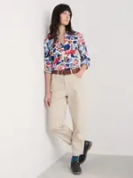 SEASALT CORNWALL SEASALT LARISSA SHIRT MARINE FORMS CHALK