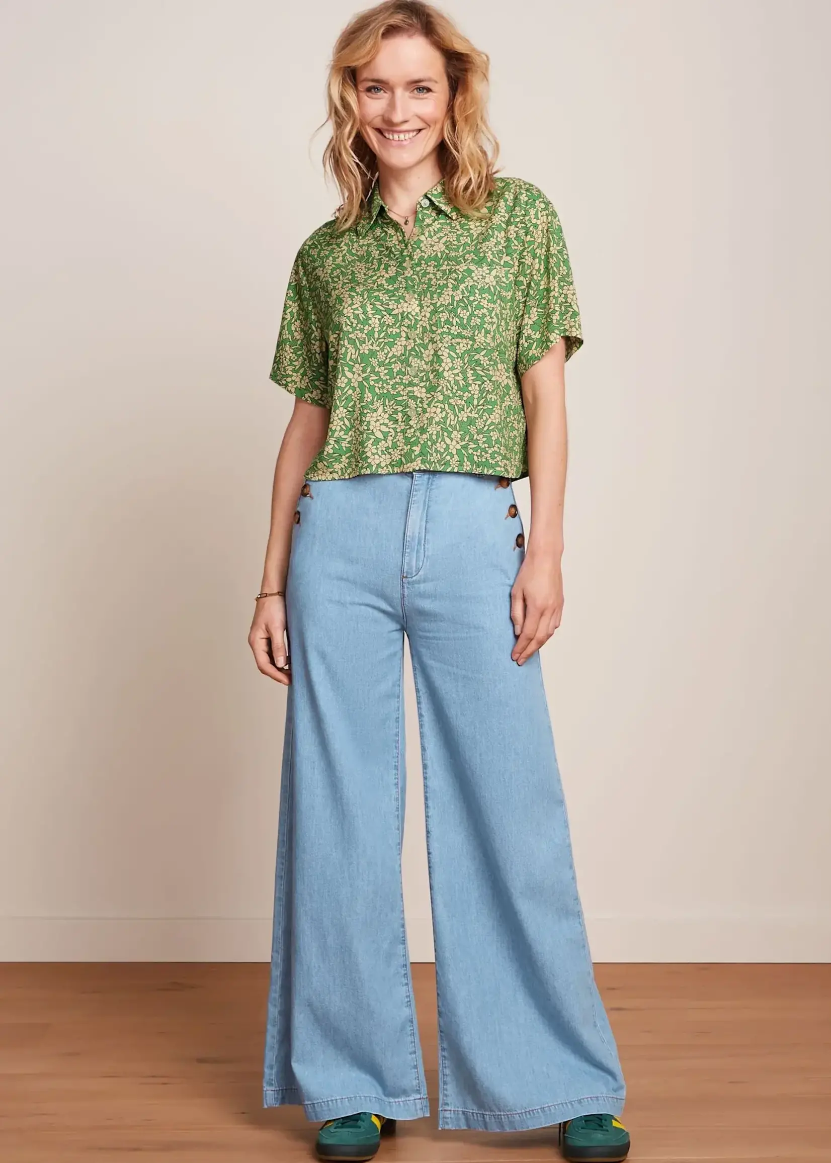 KING LOUIE KING LOUIE PIRLA PANTS FESTA LIGHT DENIM