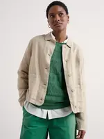 SEASALT CORNWALL SEASALT ARAME LINEN JACKET WHELK