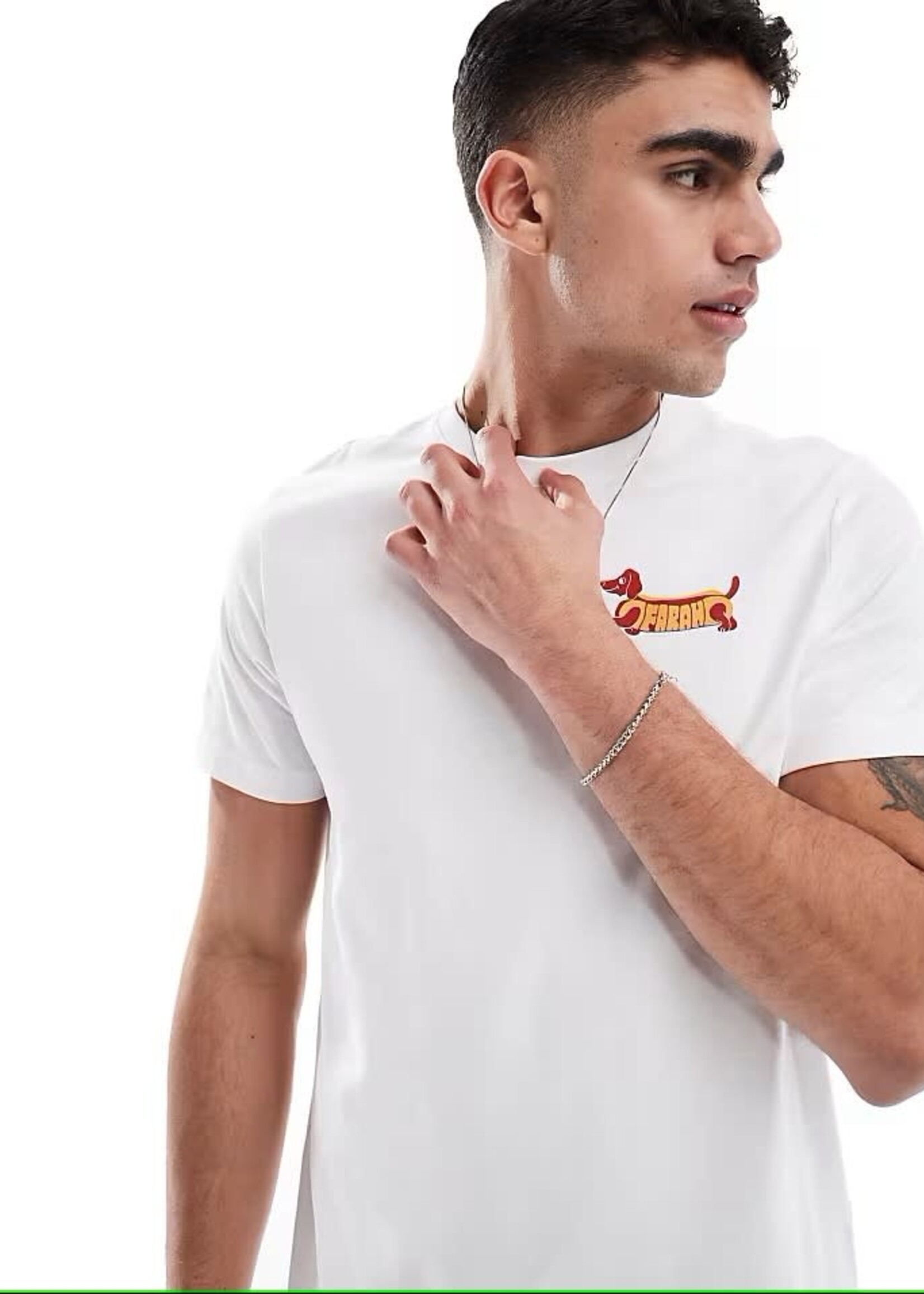 FARAH FARAH DEVON GRAPHIC TEE WHITE